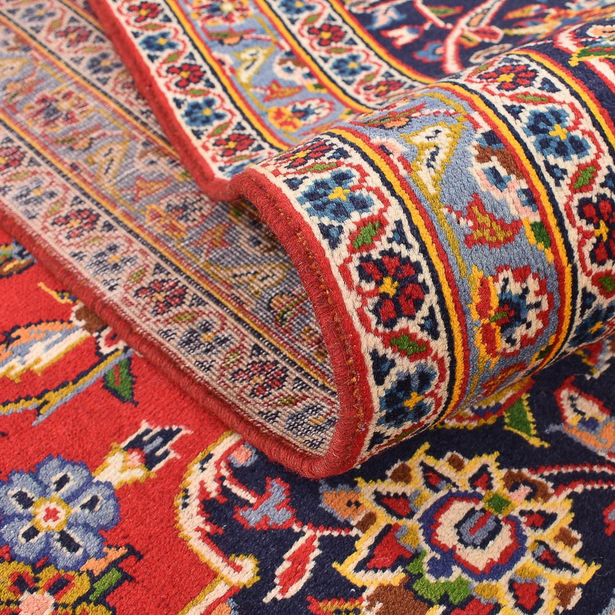 Persiska mattor - Keshan - 394 x 287 cm - röd