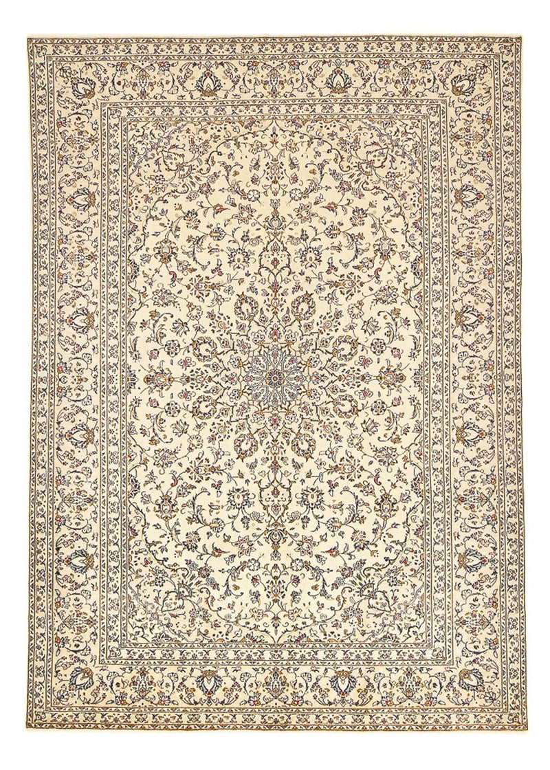 Persiska mattor - Keshan - 345 x 239 cm - ljusbeige
