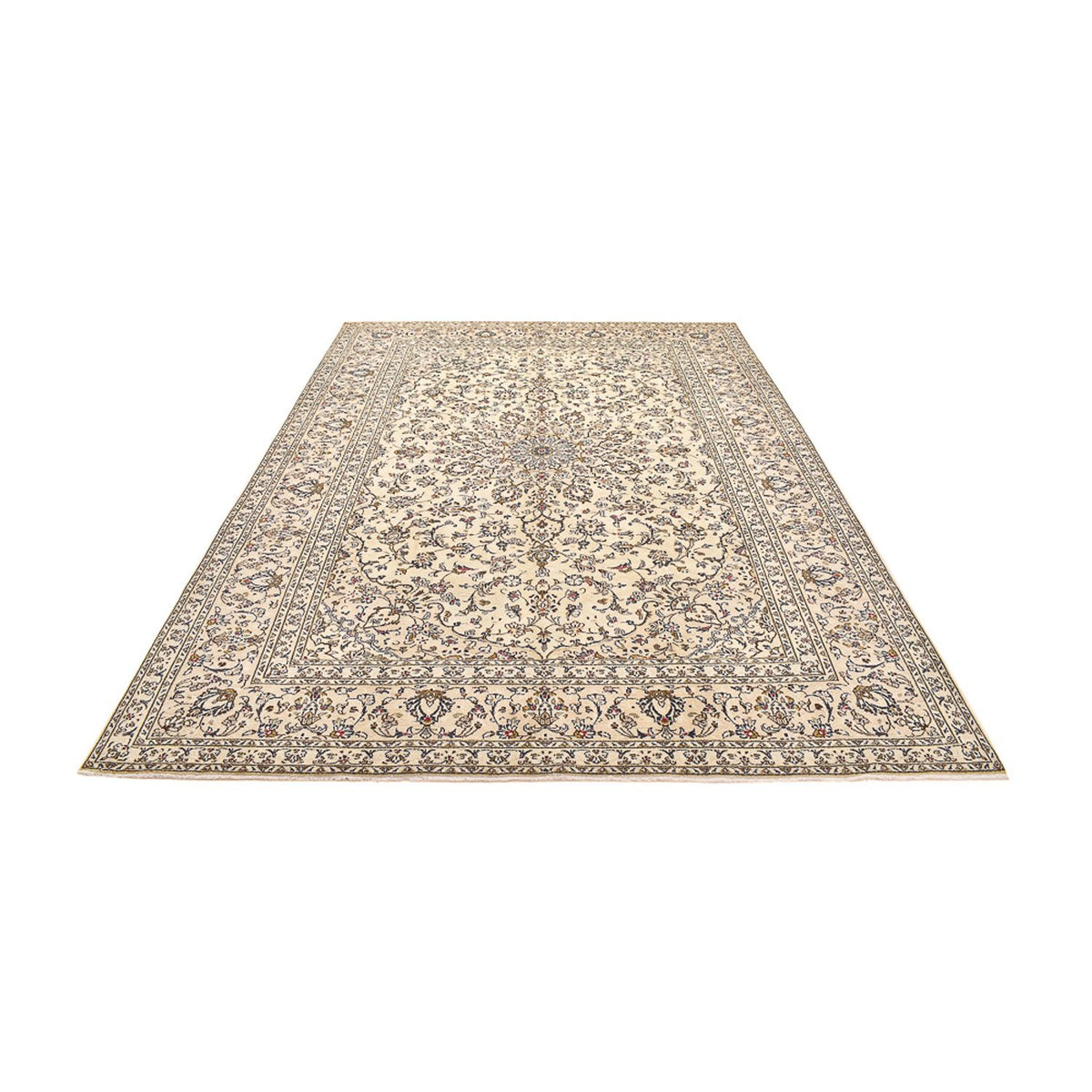Persiska mattor - Keshan - 345 x 239 cm - ljusbeige