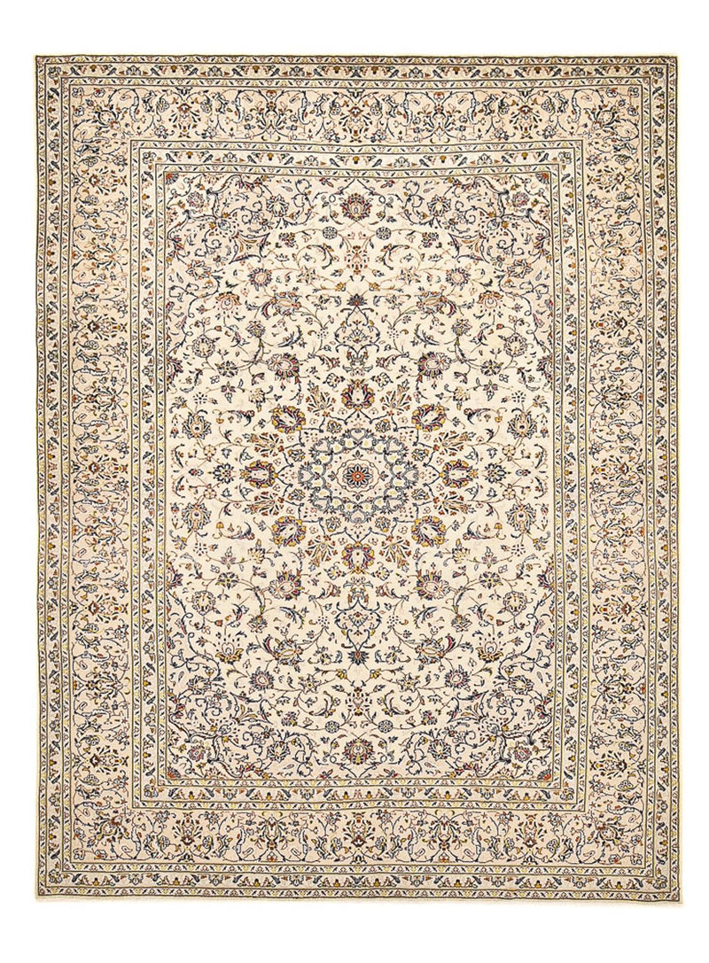 Persiska mattor - Keshan - 342 x 245 cm - ljusbeige