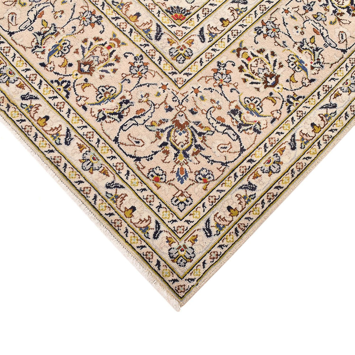 Persiska mattor - Keshan - 342 x 245 cm - ljusbeige