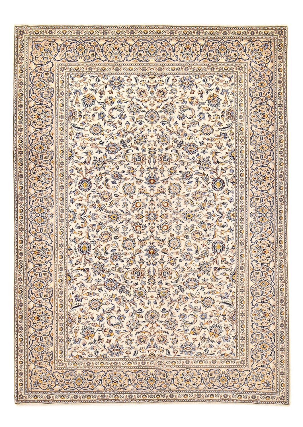 Persiska mattor - Keshan - 380 x 271 cm - ljusbeige