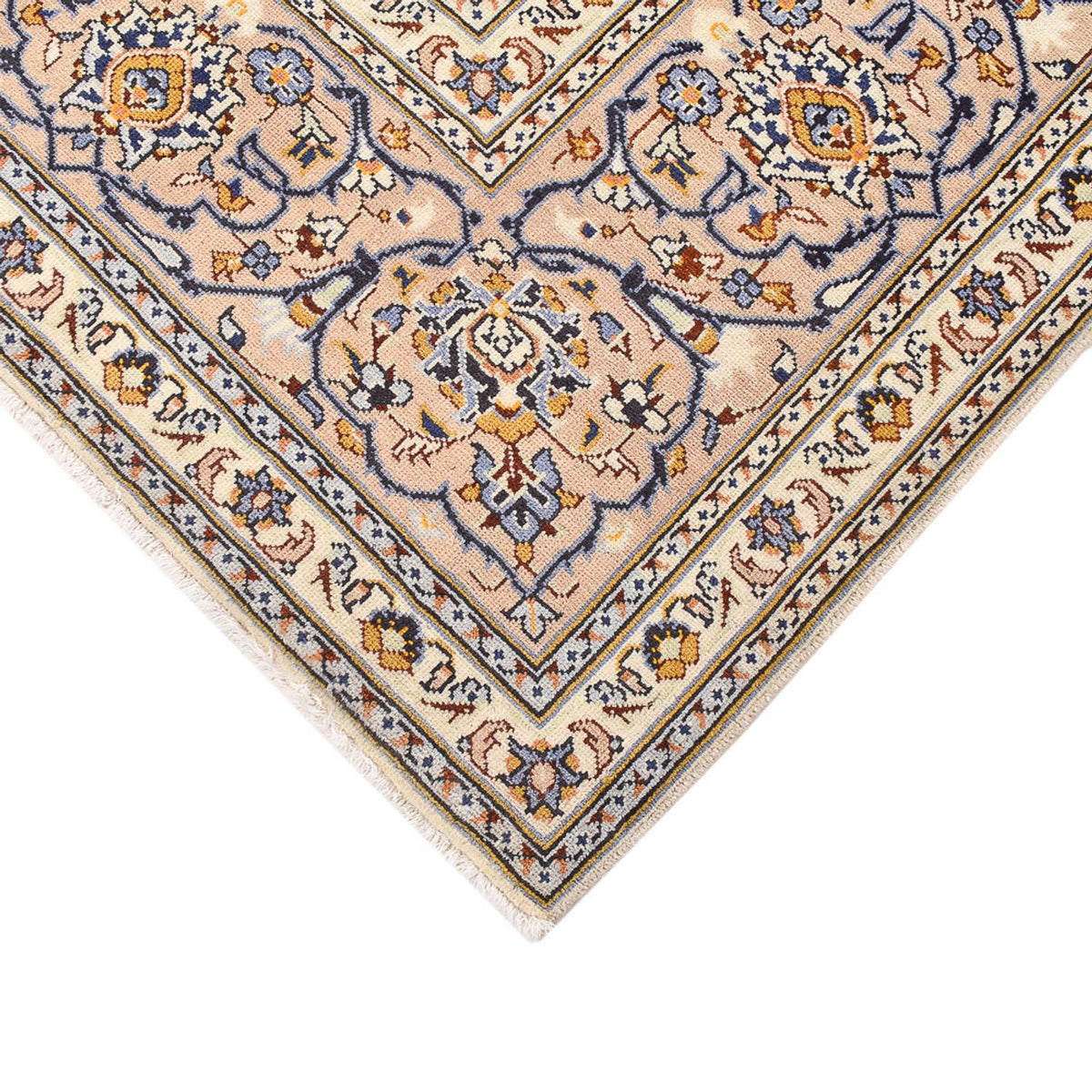 Persiska mattor - Keshan - 380 x 271 cm - ljusbeige