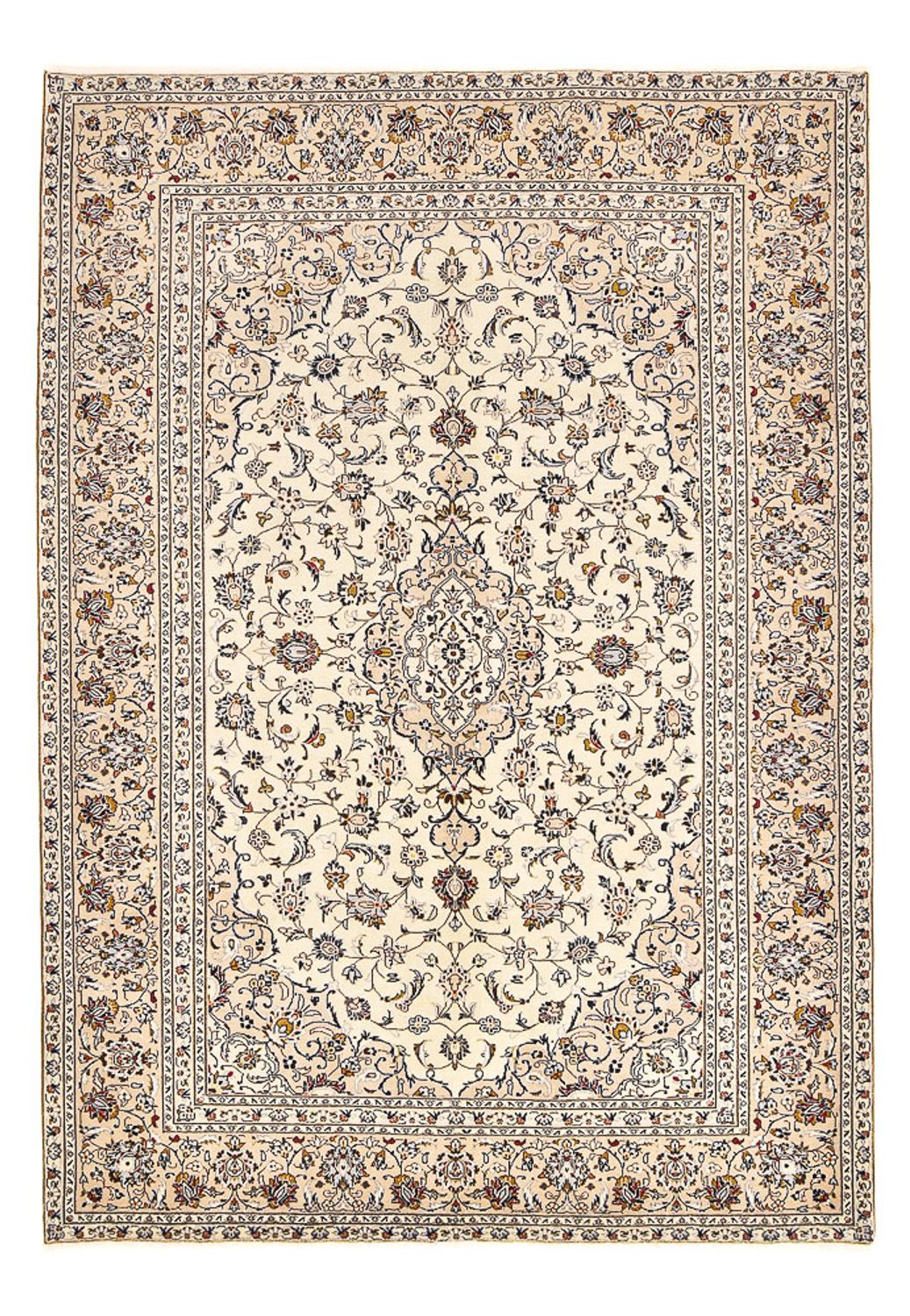 Persiska mattor - Keshan - 310 x 215 cm - ljusbeige