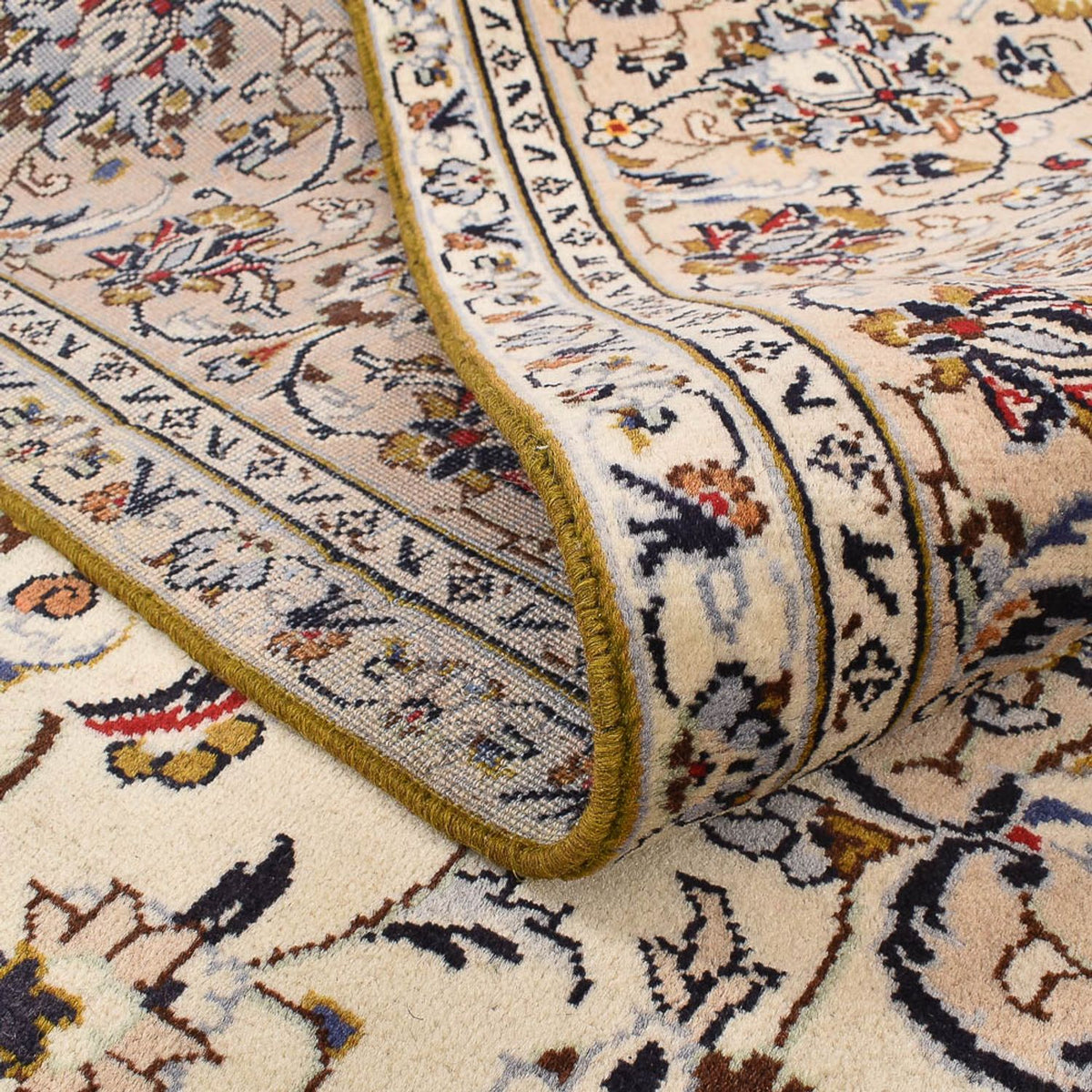 Persiska mattor - Keshan - 310 x 215 cm - ljusbeige