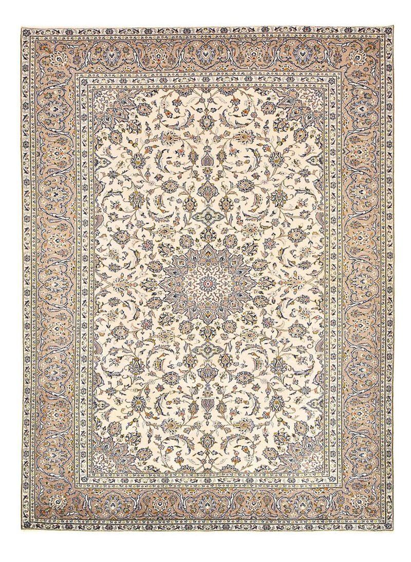 Persiska mattor - Keshan - 345 x 250 cm - ljusbeige