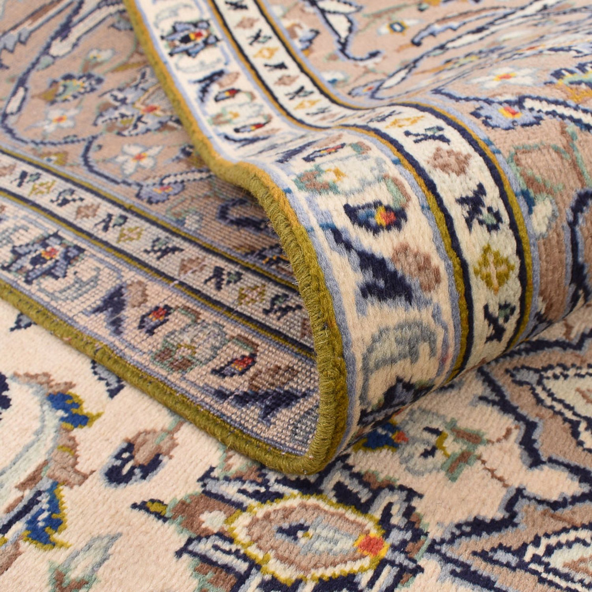 Persiska mattor - Keshan - 345 x 250 cm - ljusbeige