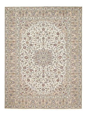 Persiska mattor - Keshan - 397 x 293 cm - ljusbeige