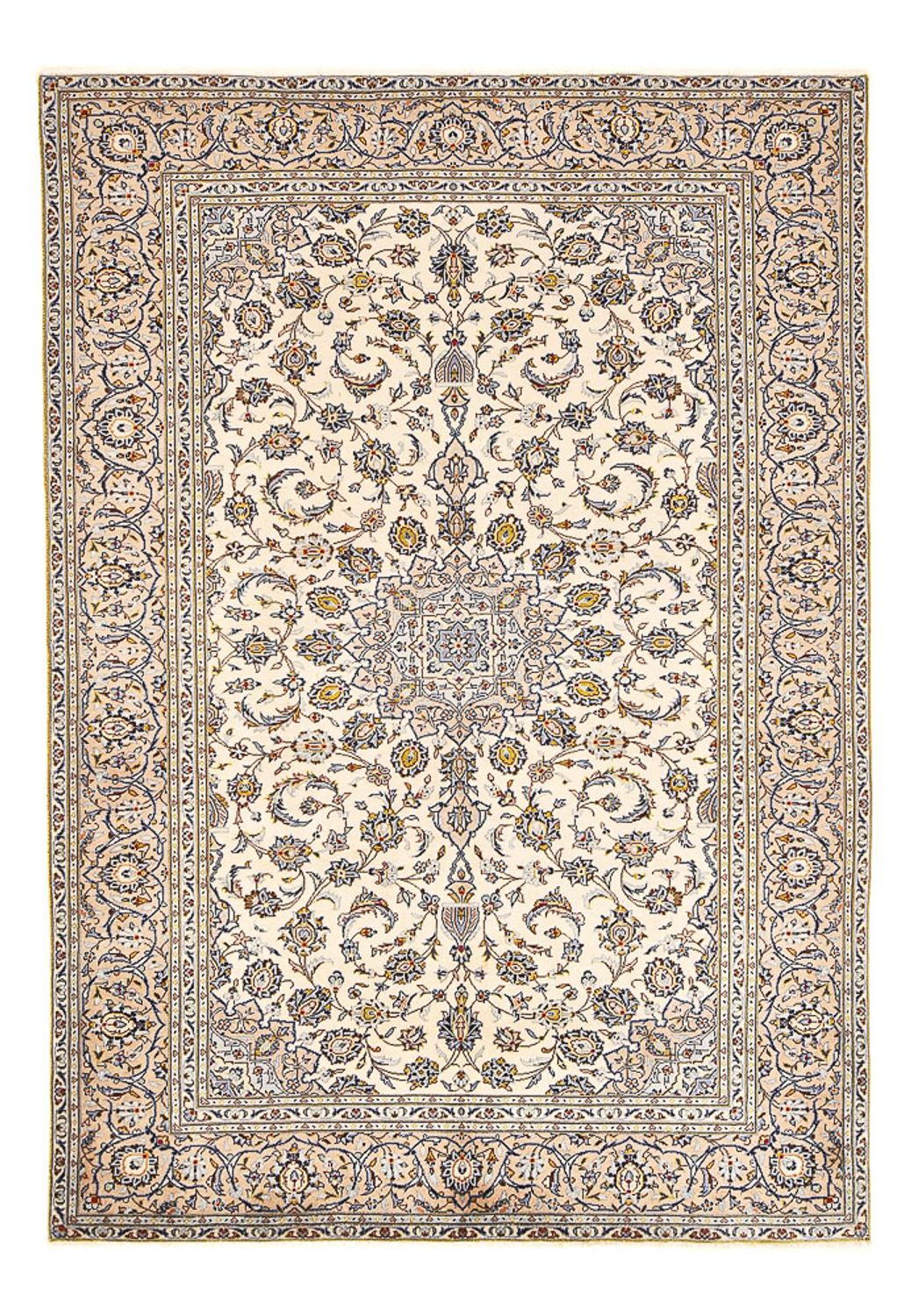 Persiska mattor - Keshan - 290 x 190 cm - ljusbeige