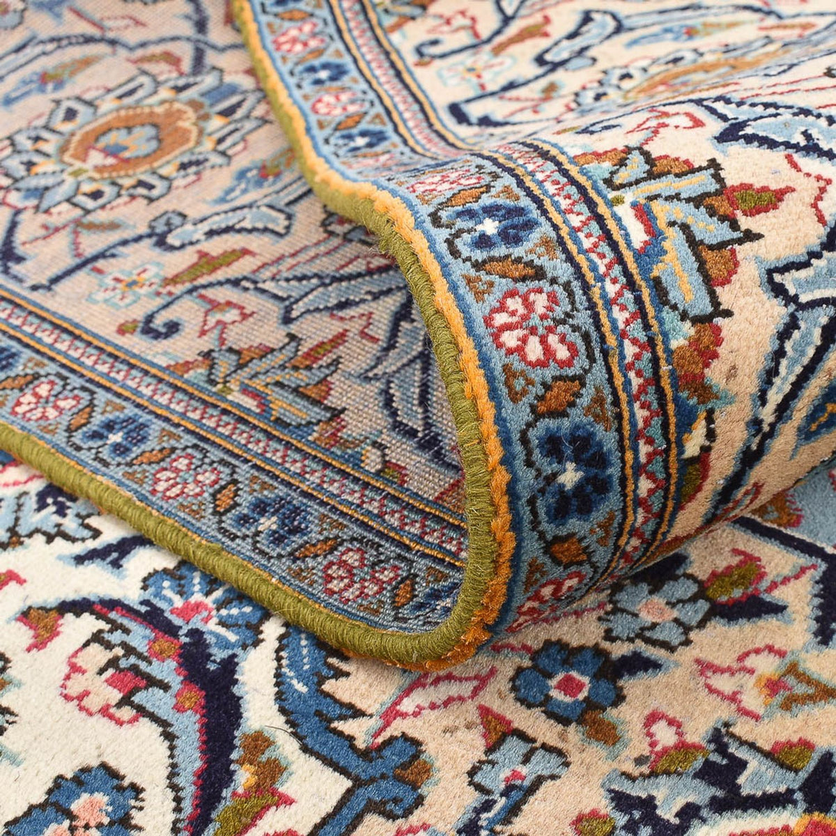 Persiska mattor - Keshan - 288 x 198 cm - ljusbeige