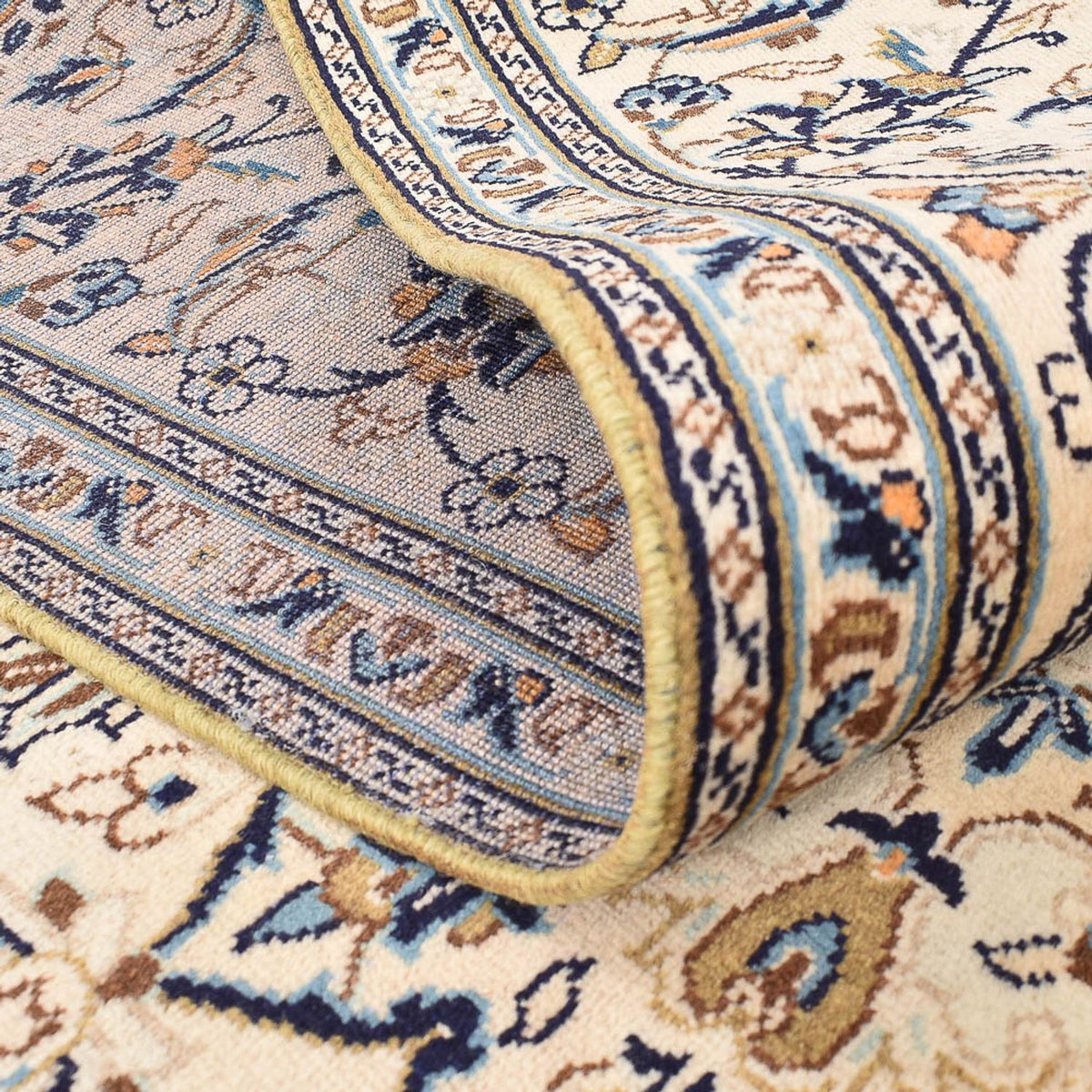 Persiska mattor - Keshan - 310 x 196 cm - ljusbeige