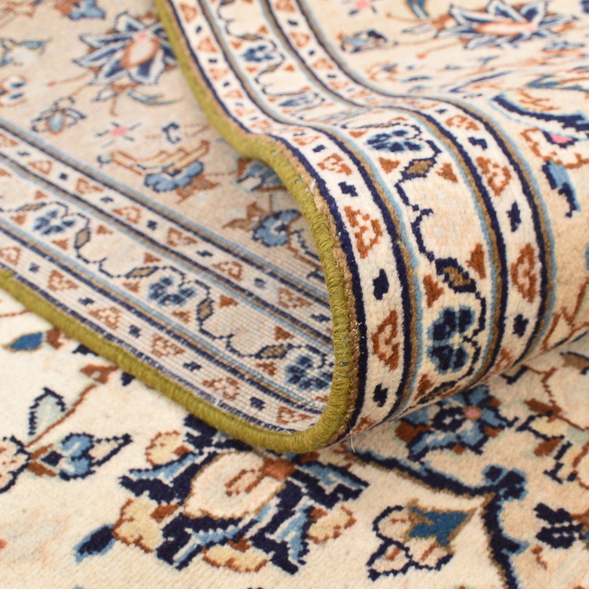 Persiska mattor - Keshan - 293 x 201 cm - ljusbeige