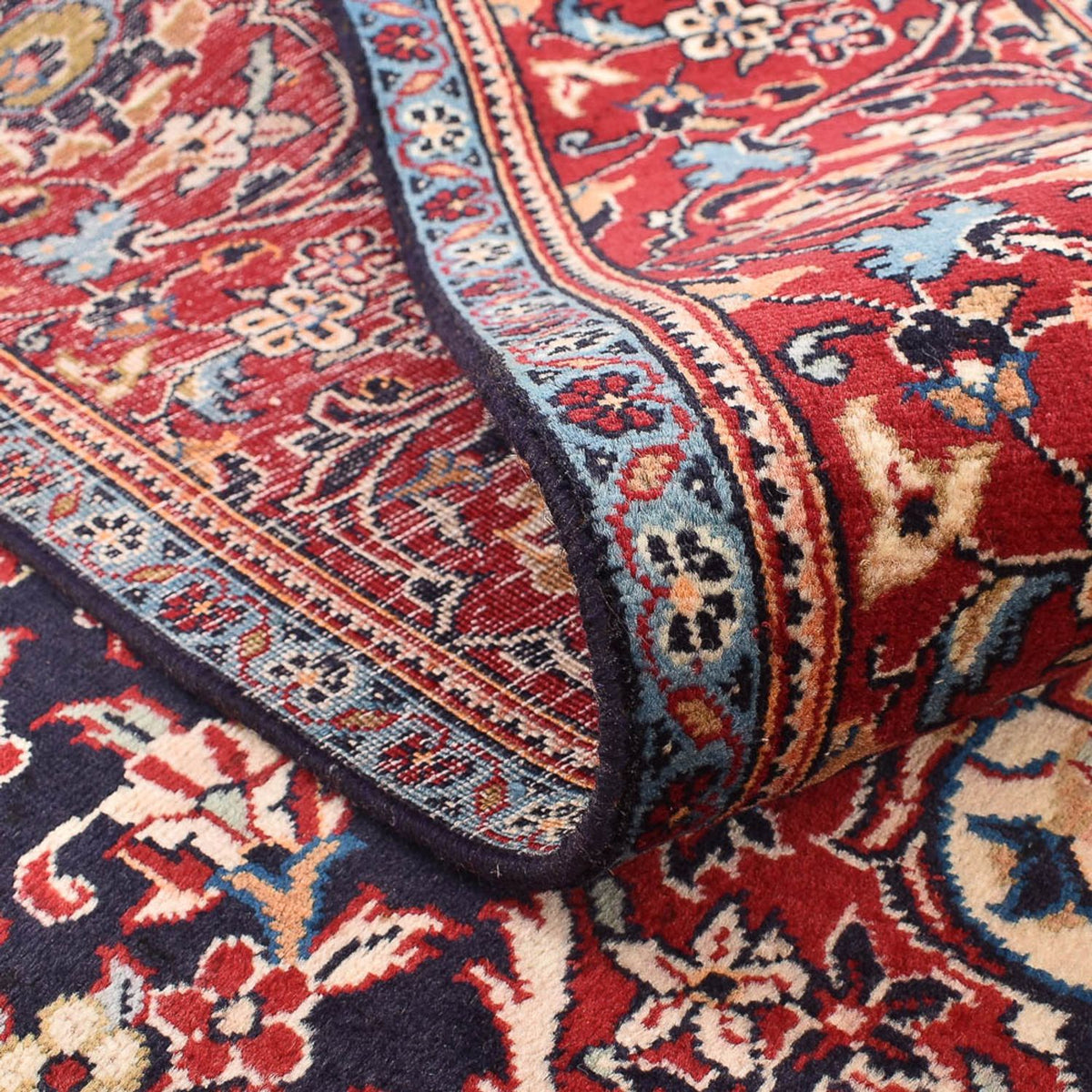 Persiska mattor - Keshan - 305 x 195 cm - ljusröd