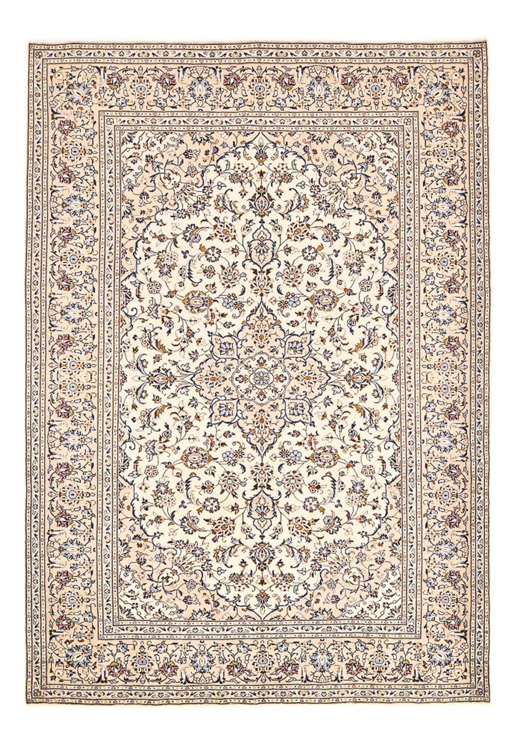 Persiska mattor - Keshan - 310 x 207 cm - ljusbeige