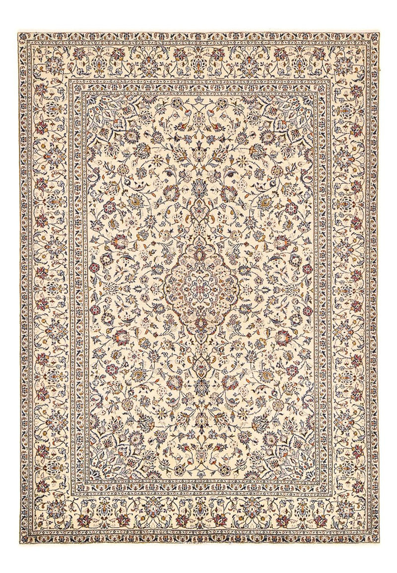 Persiska mattor - Keshan - 295 x 196 cm - ljusbeige