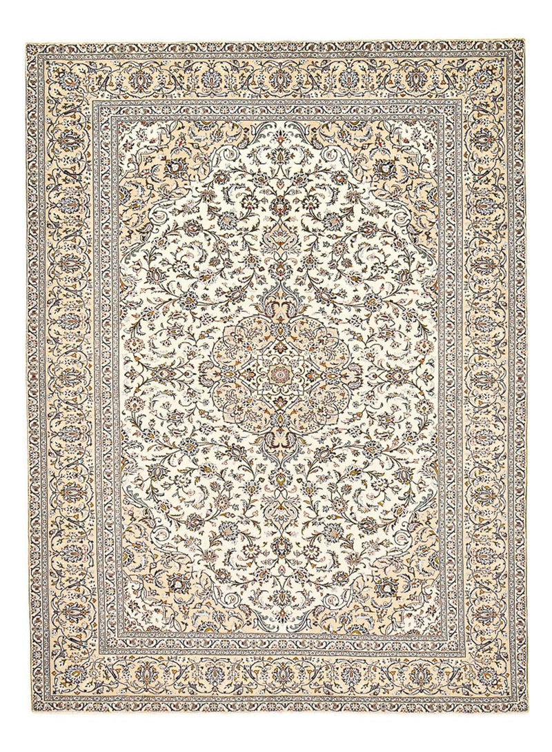 Persiska mattor - Keshan - 400 x 288 cm - ljusbeige