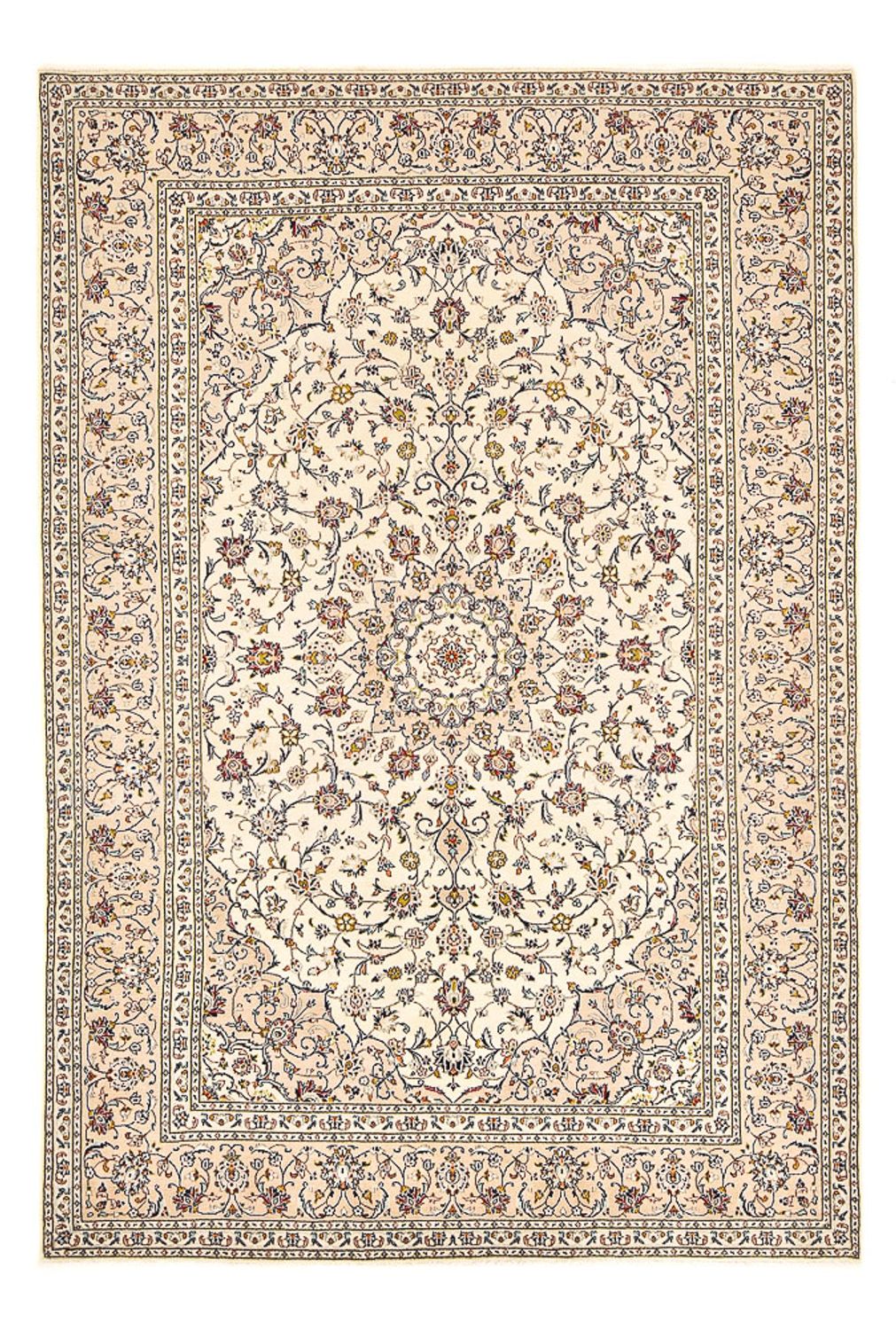 Persiska mattor - Keshan - 300 x 200 cm - ljusbeige