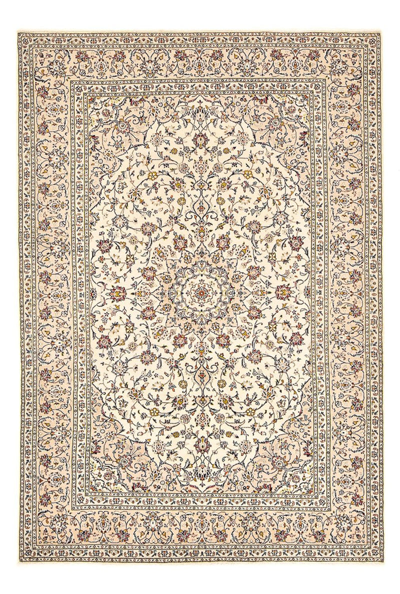 Persiska mattor - Keshan - 300 x 200 cm - ljusbeige