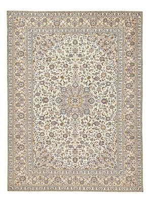 Persiska mattor - Keshan - 405 x 292 cm - ljusbeige