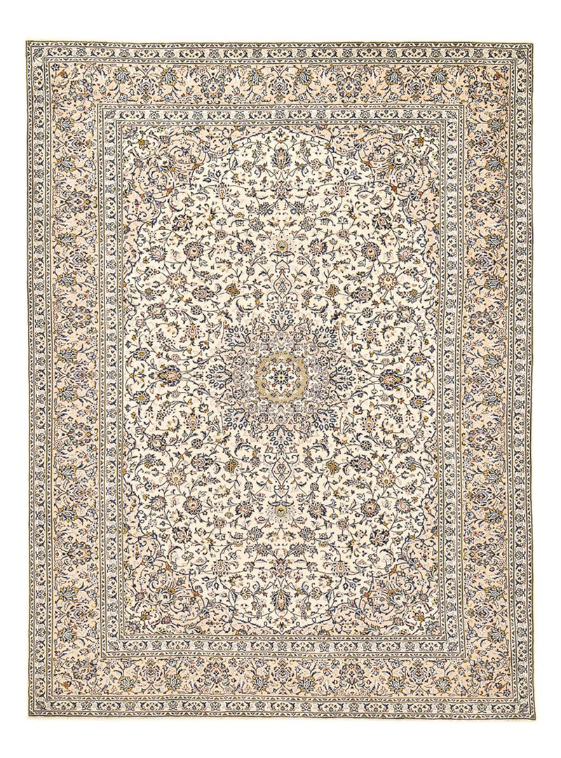 Persiska mattor - Keshan - 405 x 292 cm - ljusbeige