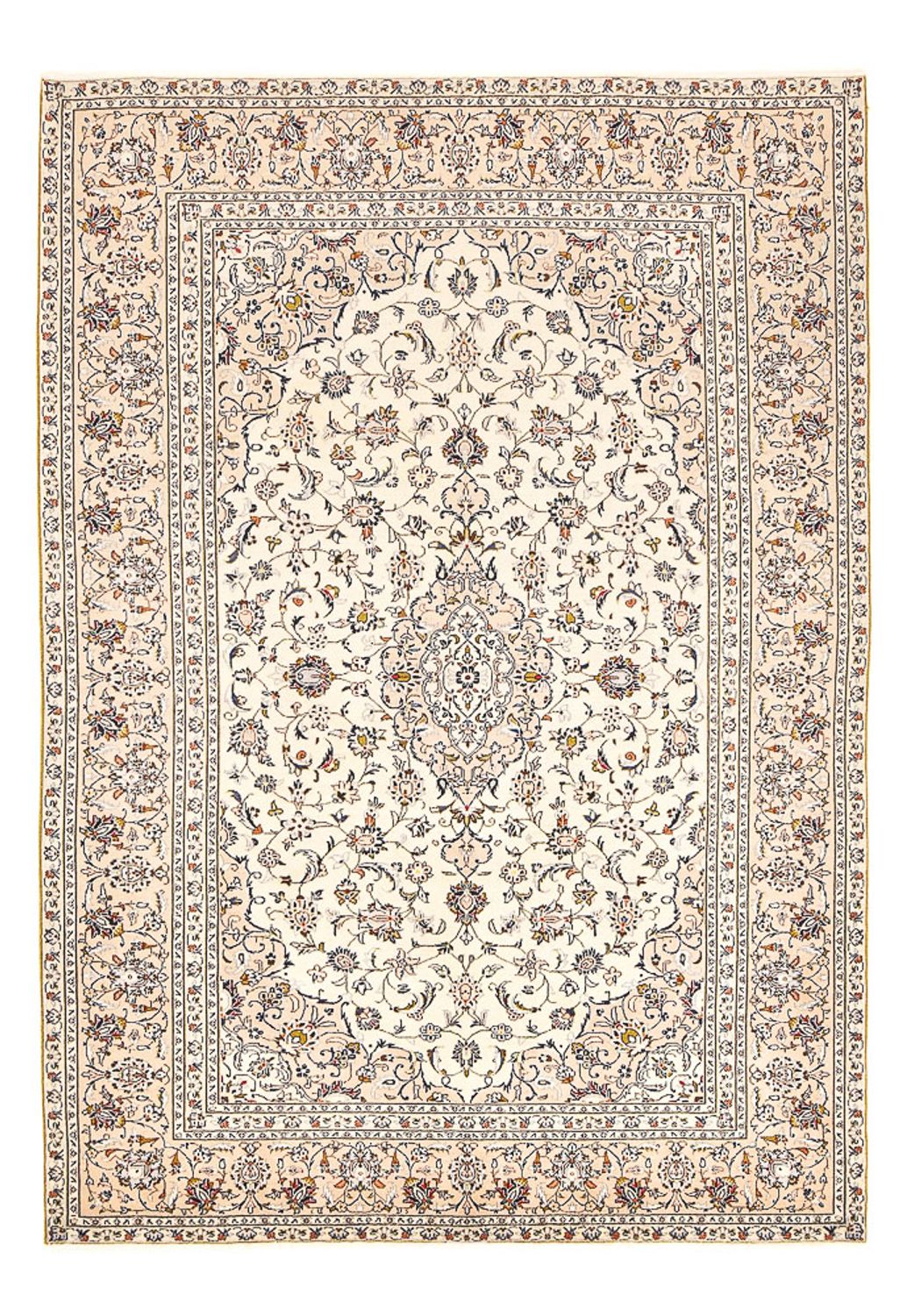 Persiska mattor - Keshan - 308 x 208 cm - ljusbeige