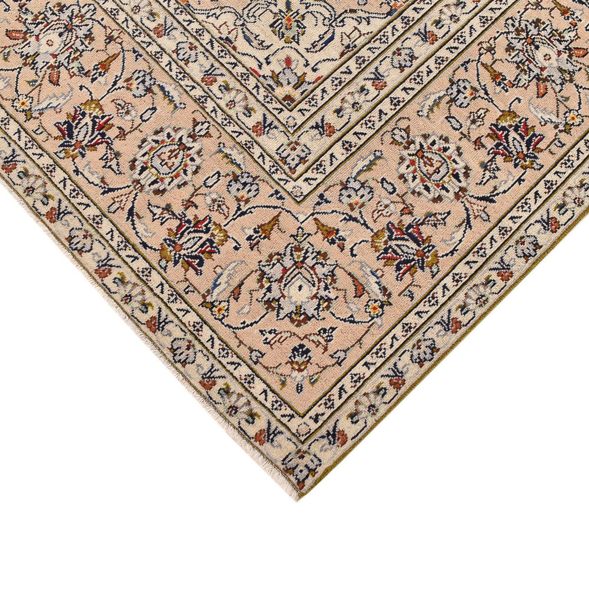 Persiska mattor - Keshan - 308 x 208 cm - ljusbeige
