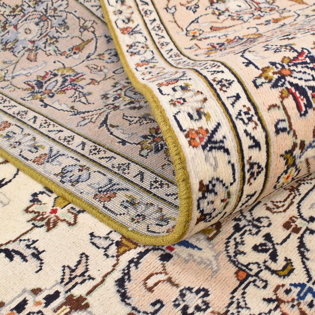 Persiska mattor - Keshan - 308 x 208 cm - ljusbeige