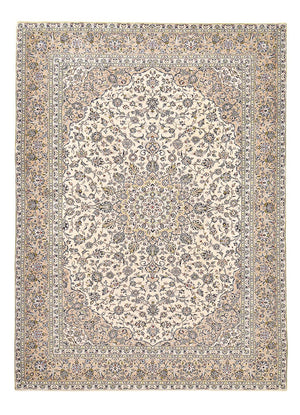 Persiska mattor - Keshan - 403 x 282 cm - ljusbeige