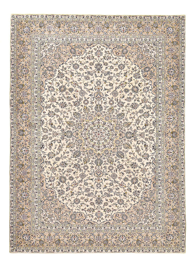 Persiska mattor - Keshan - 403 x 282 cm - ljusbeige