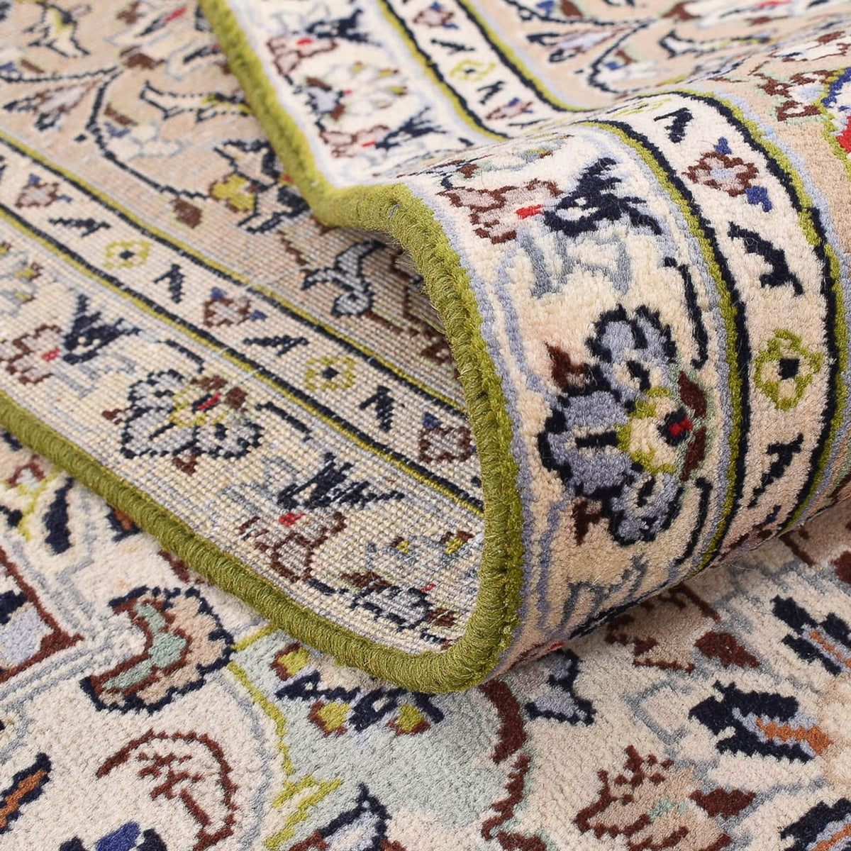 Persiska mattor - Keshan - 403 x 282 cm - ljusbeige