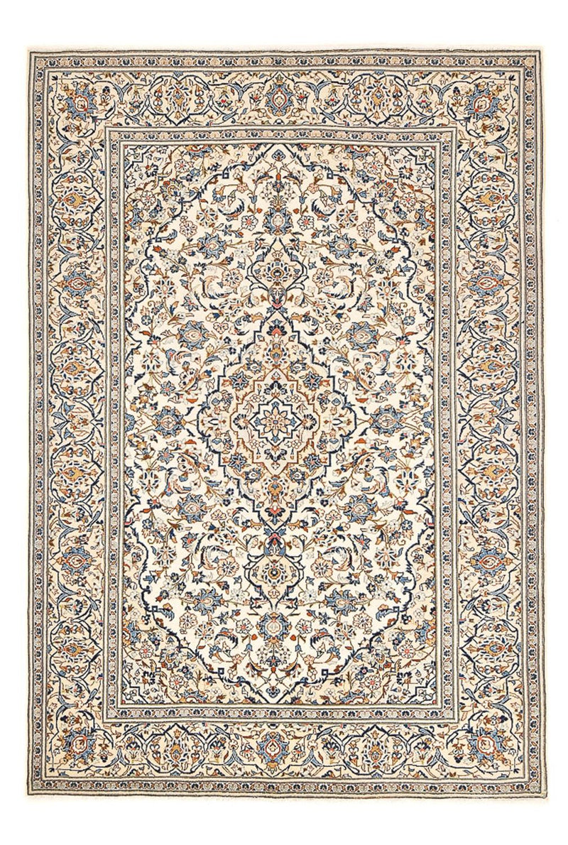Persiska mattor - Keshan - 300 x 200 cm - ljusbeige