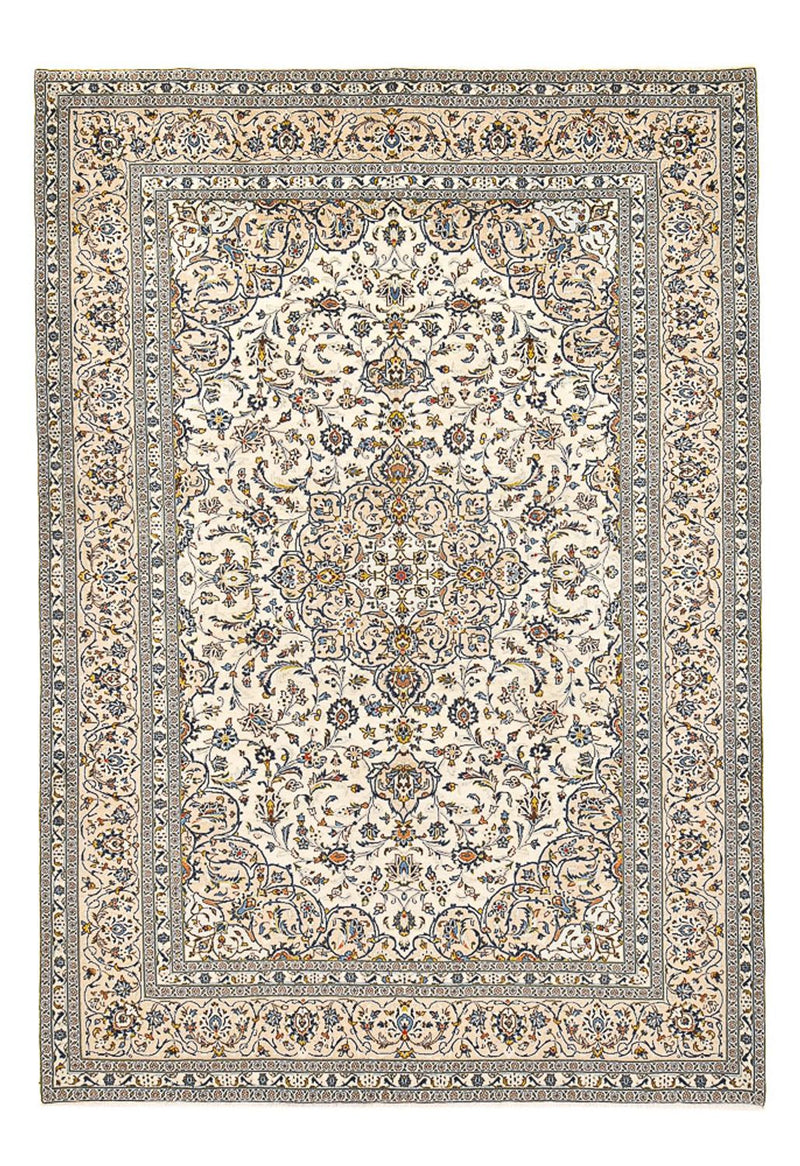 Persiska mattor - Keshan - 360 x 246 cm - ljusbeige