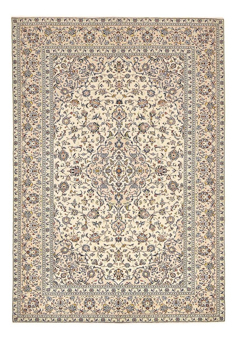 Persiska mattor - Keshan - 352 x 242 cm - ljusbeige