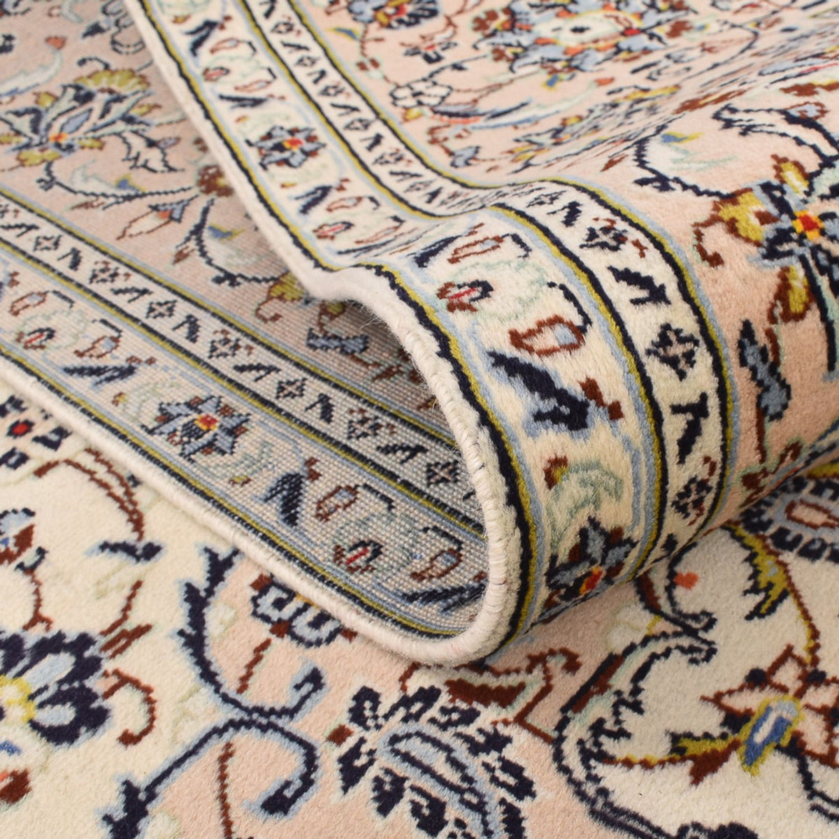 Persiska mattor - Keshan - 352 x 242 cm - ljusbeige