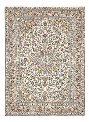 Persiska mattor - Keshan - 340 x 245 cm - ljusbeige