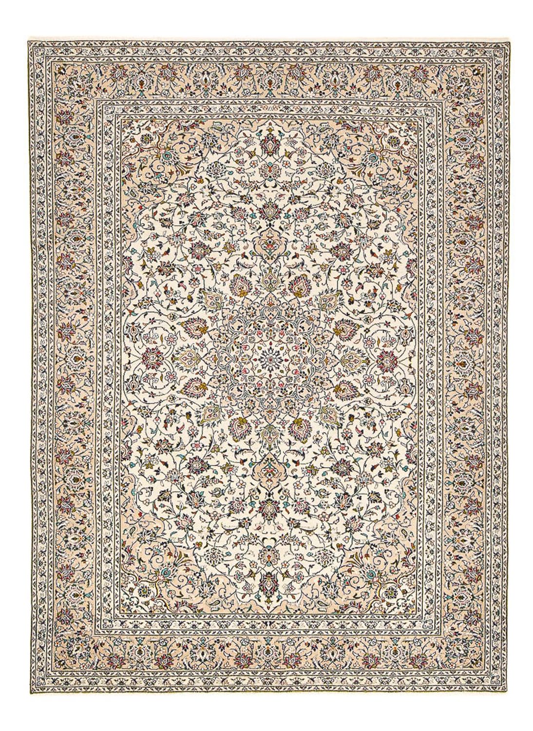 Persiska mattor - Keshan - 340 x 245 cm - ljusbeige