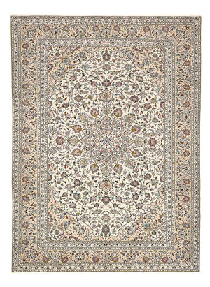 Persiska mattor - Keshan - 340 x 245 cm - ljusbeige