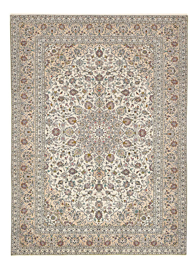 Persiska mattor - Keshan - 340 x 245 cm - ljusbeige