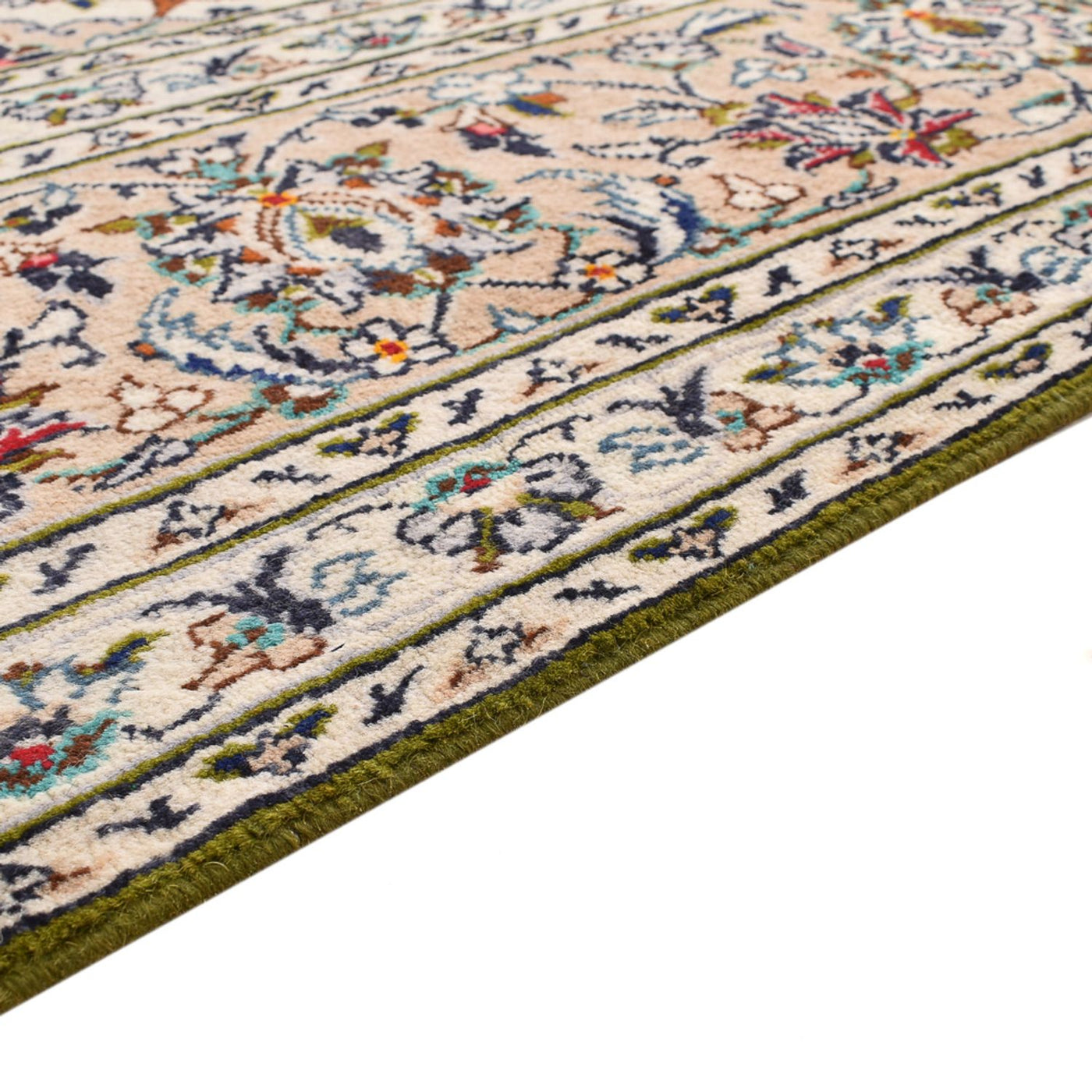Persiska mattor - Keshan - 340 x 245 cm - ljusbeige