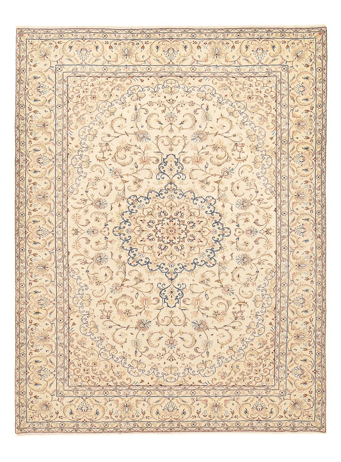 Persiska mattor - Keshan - 335 x 250 cm - ljusbeige