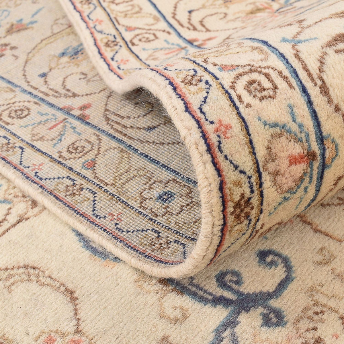 Persiska mattor - Keshan - 335 x 250 cm - ljusbeige