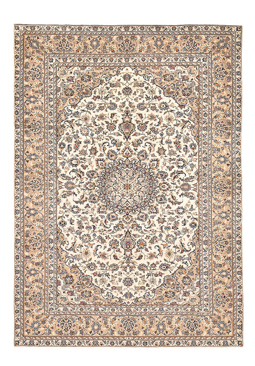 Persiska mattor - Keshan - 333 x 235 cm - ljusbeige
