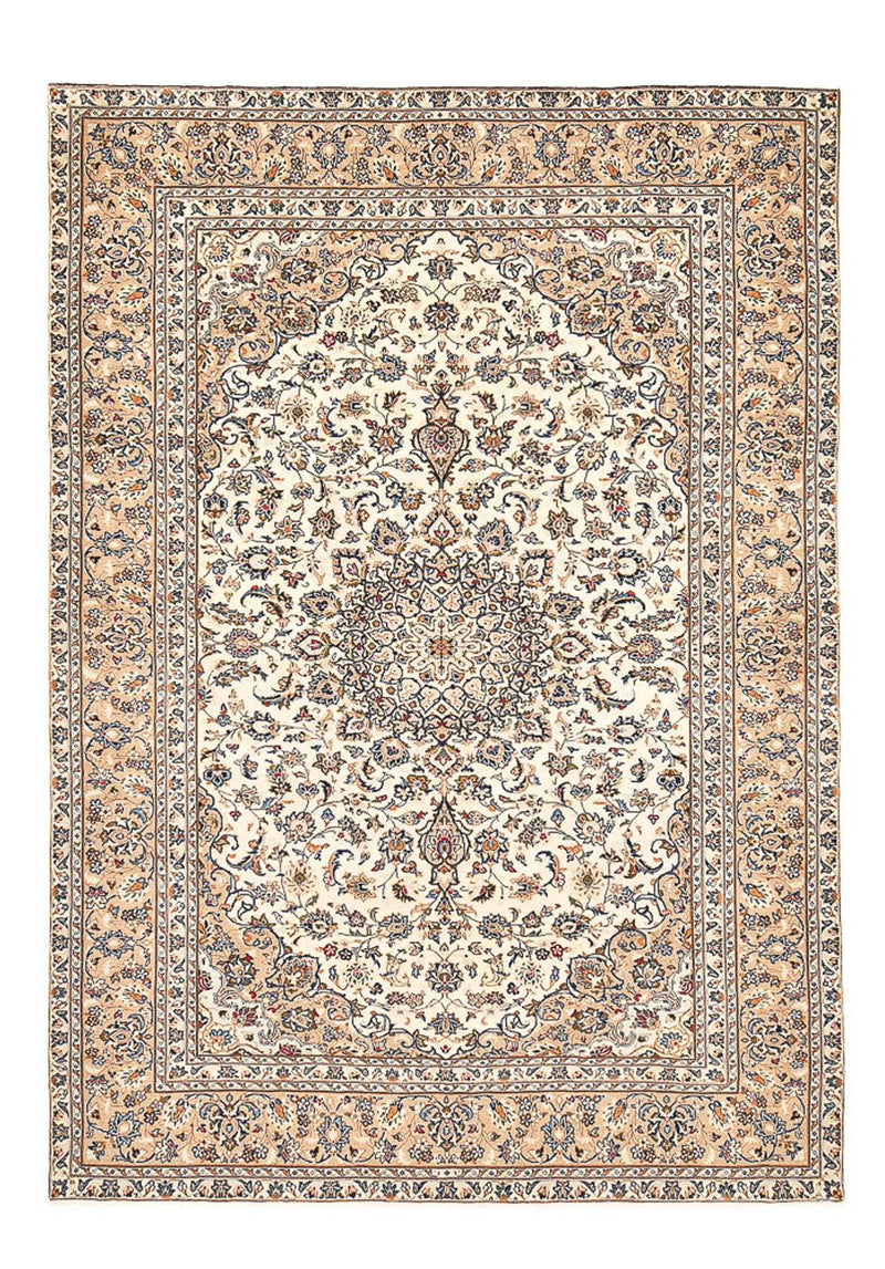 Persiska mattor - Keshan - 333 x 235 cm - ljusbeige