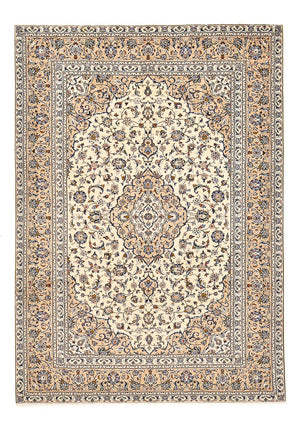 Persiska mattor - Keshan - 349 x 241 cm - ljusbeige