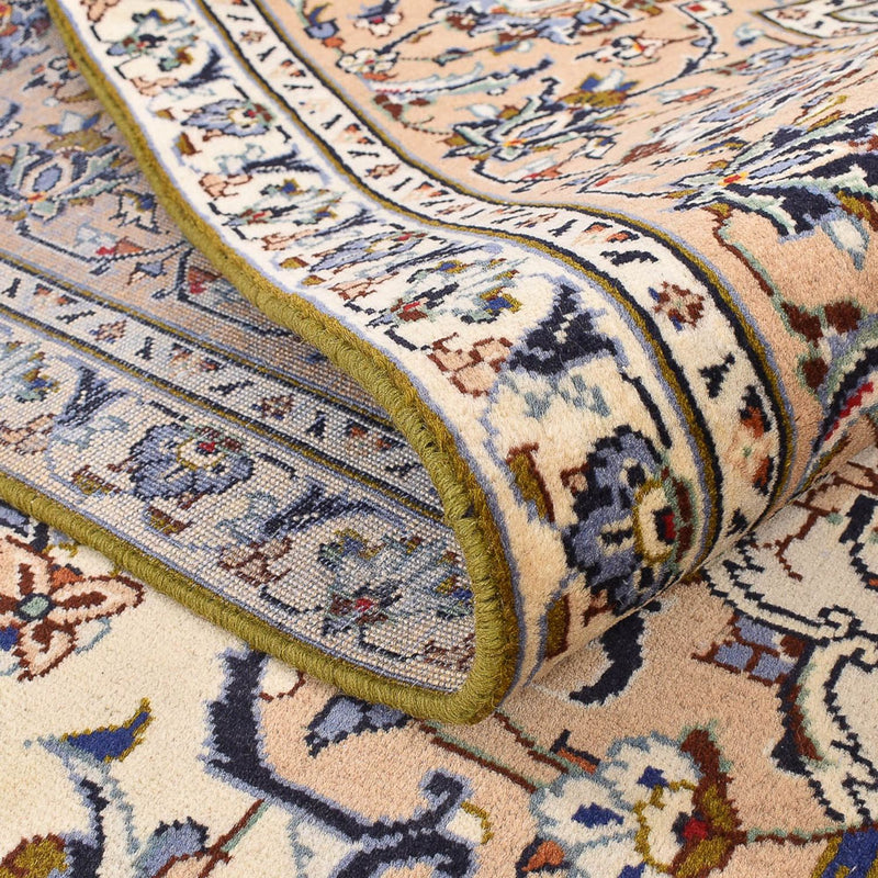 Persiska mattor - Keshan - 349 x 241 cm - ljusbeige