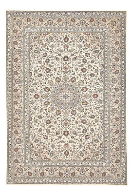Persiska mattor - Keshan - 356 x 242 cm - ljusbeige