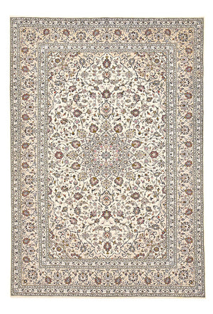 Persiska mattor - Keshan - 356 x 242 cm - ljusbeige
