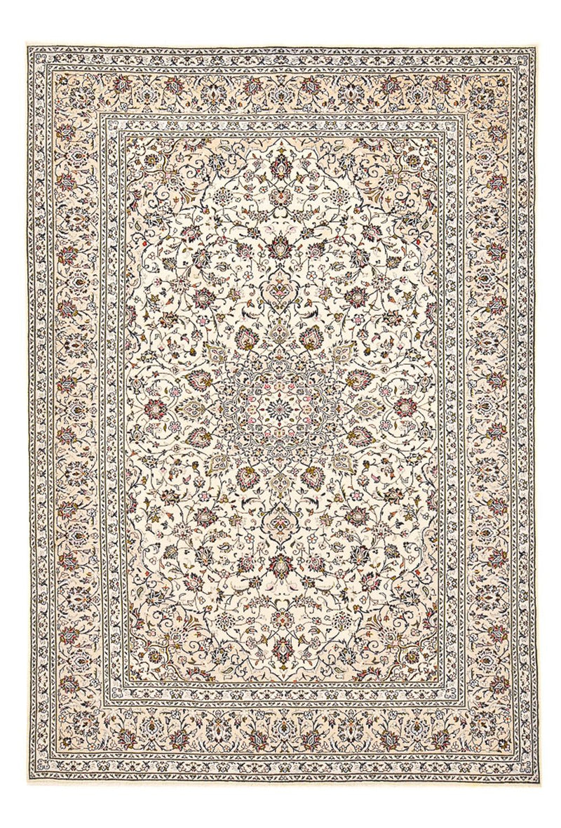 Persiska mattor - Keshan - 356 x 242 cm - ljusbeige