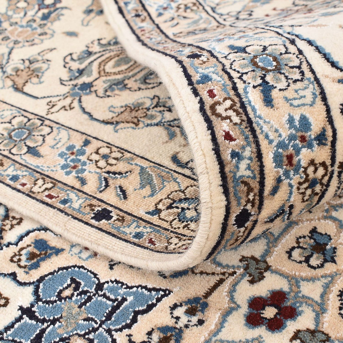 Persisk matta - Nain - 343 x 244 cm - ljusbeige