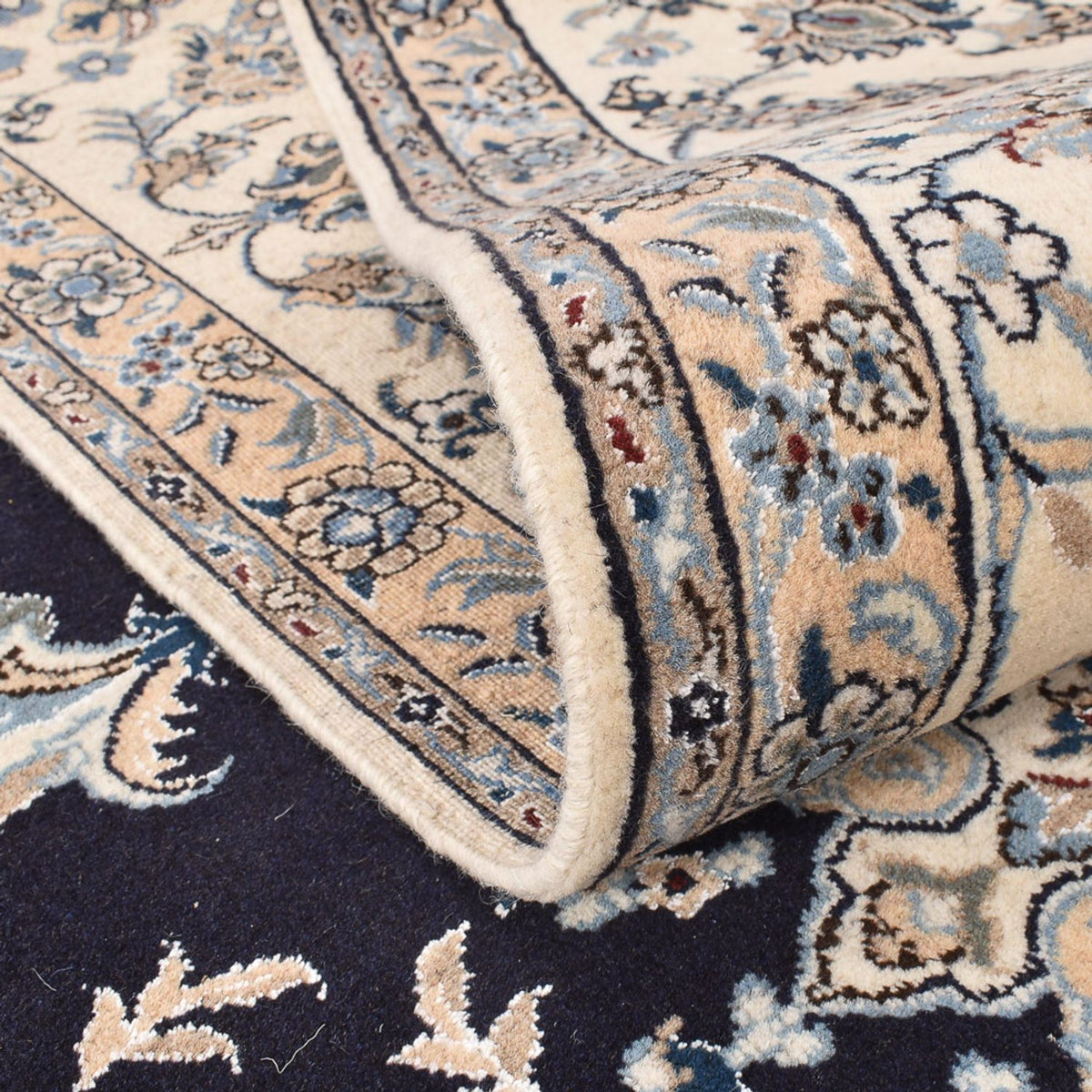 Persisk matta - Nain - 290 x 243 cm - mörkblå